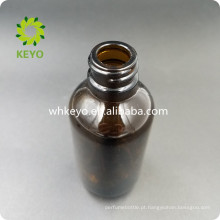 Conta-gotas em recipiente para embalagem de cosméticos frasco de vidro preto âmbar 60 ml para óleo essencial de soro